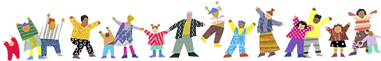 People of many cultures, dancing and enjoying each other's company