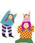 A parent carrying a child on their shoulders